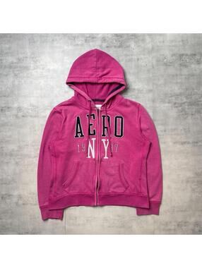 Y2K Aeropostale Zip Up Pink Hoodie Jacket